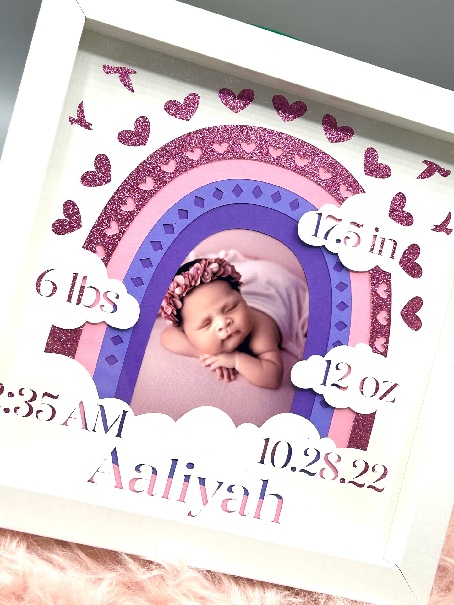 Welcome Baby Shadow Box