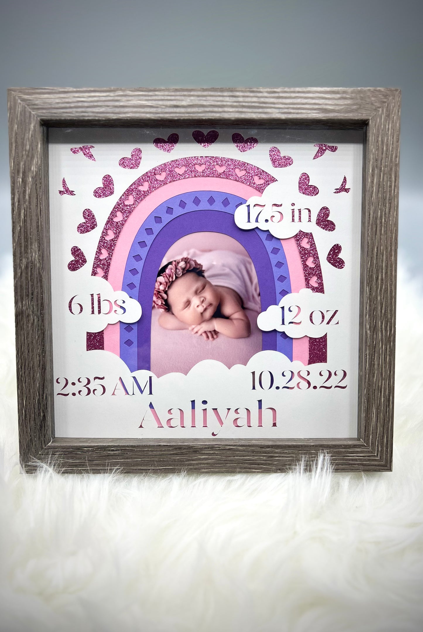 Welcome Baby Shadow Box
