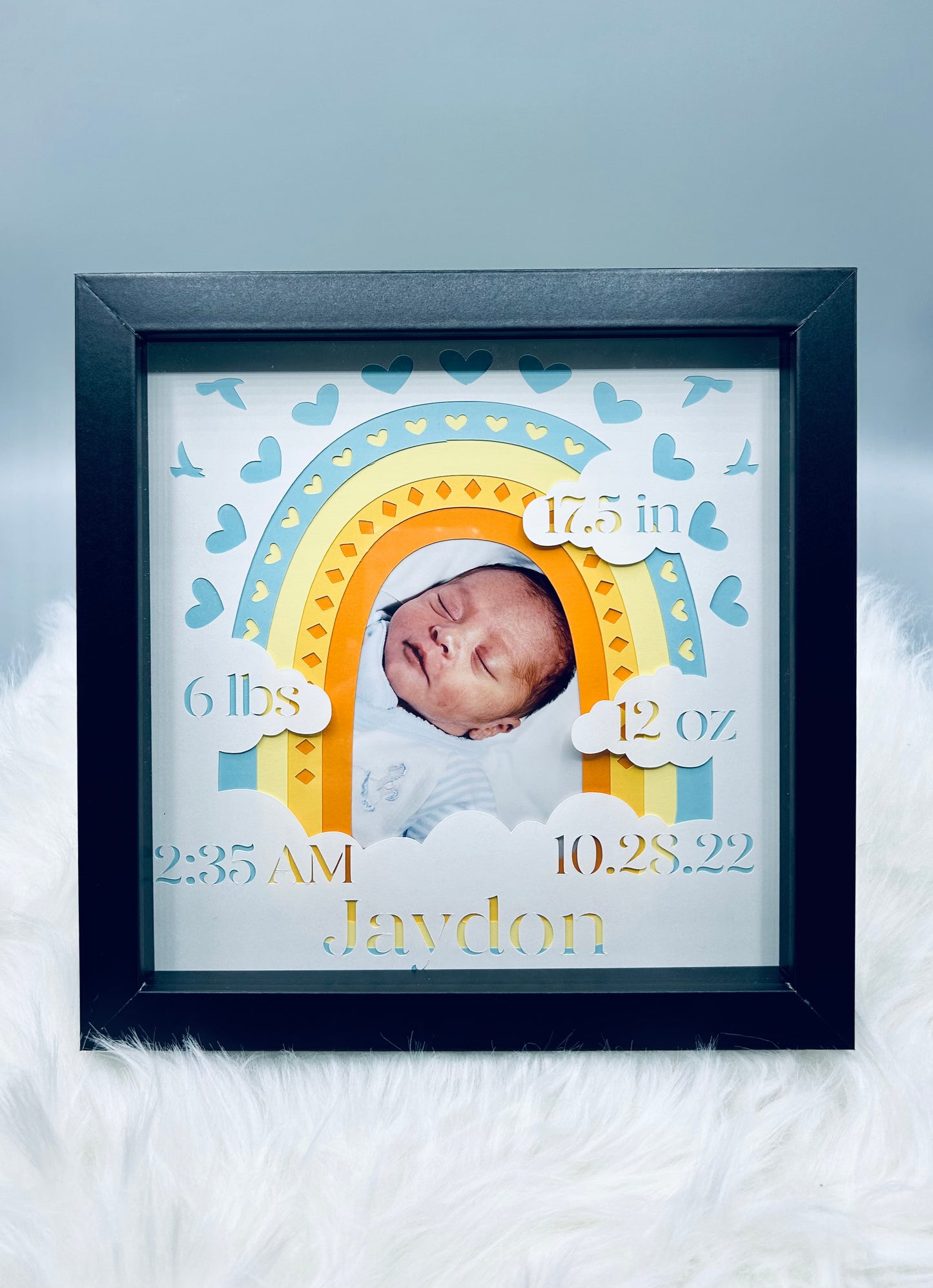 Welcome Baby Shadow Box