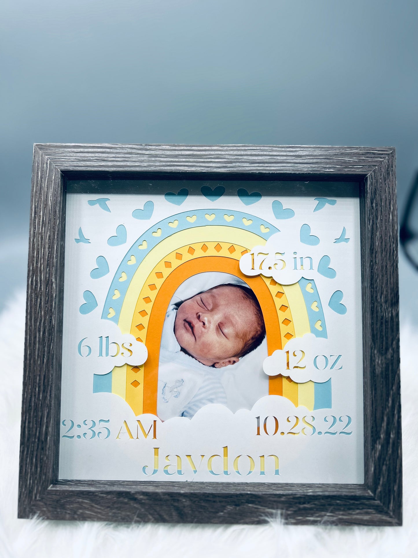 Welcome Baby Shadow Box