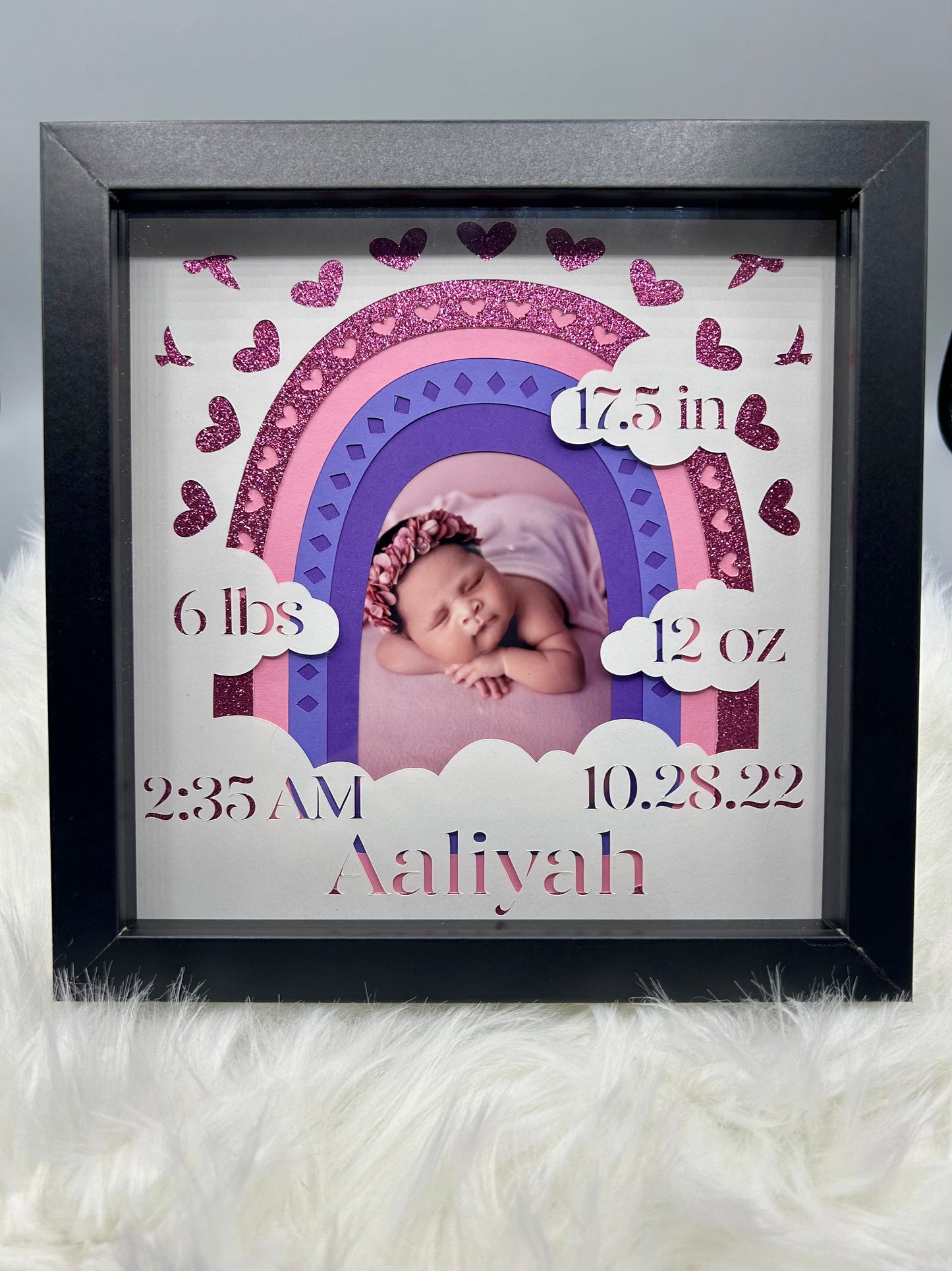 Welcome Baby Shadow Box