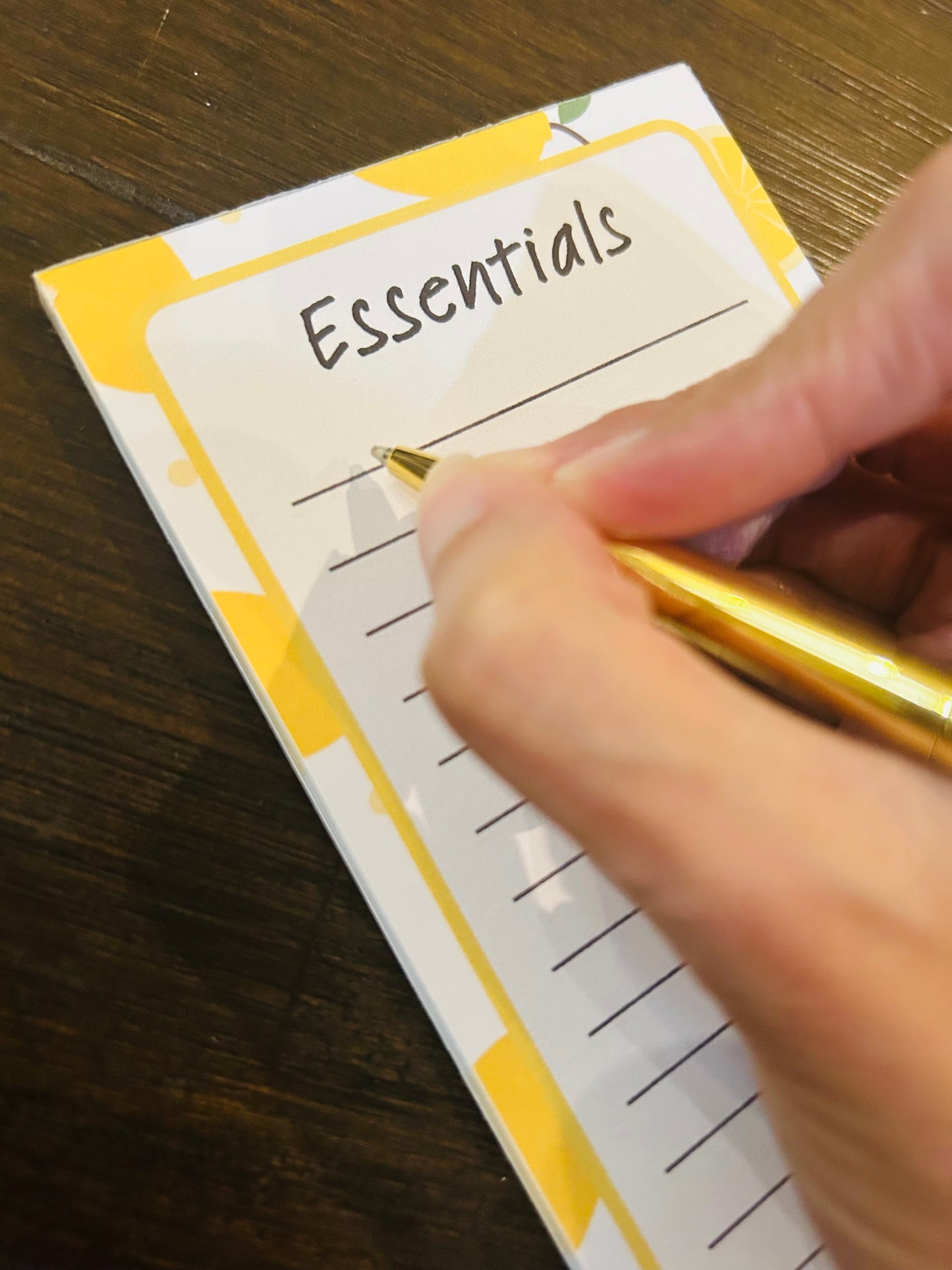 Essentials Slim Notepad (Lemon Themed)