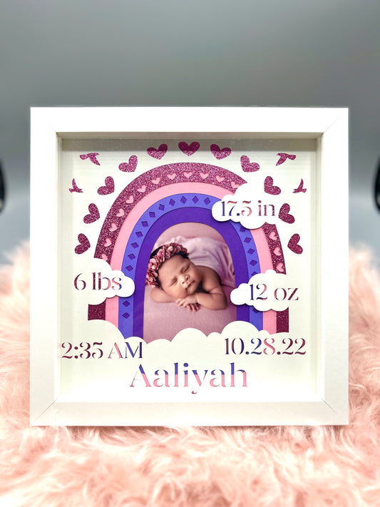 Welcome Baby Shadow Box