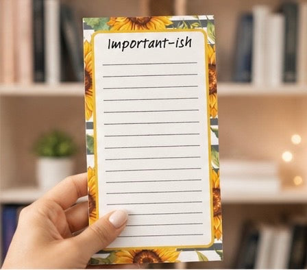 Important-ish Sunflower Notepad