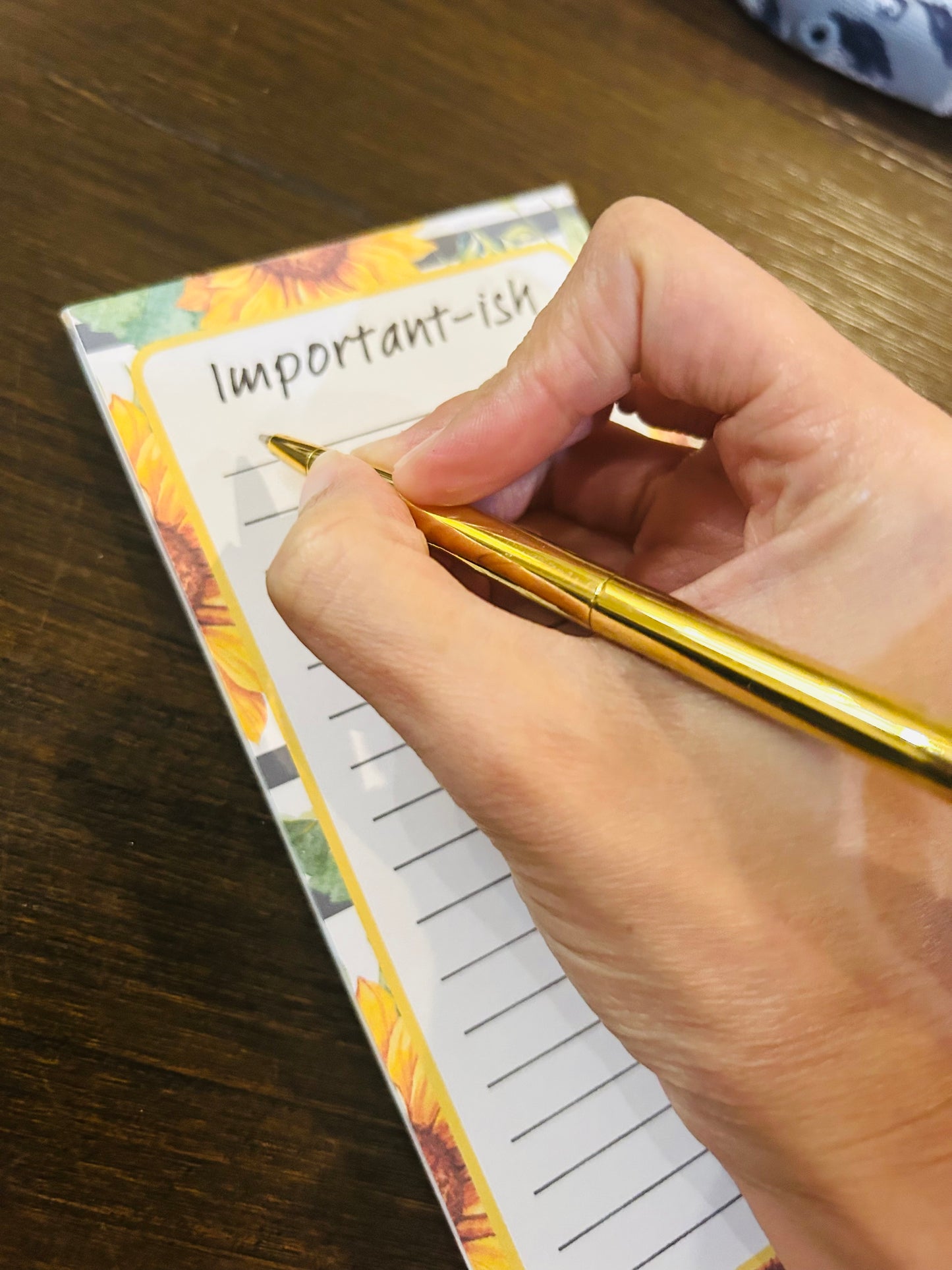 Important-ish Sunflower Notepad